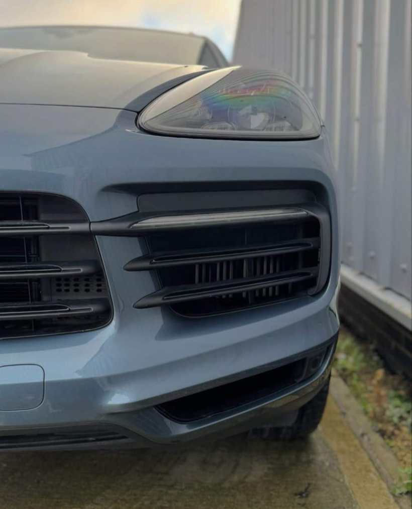 Porsche with paint protection film fitted