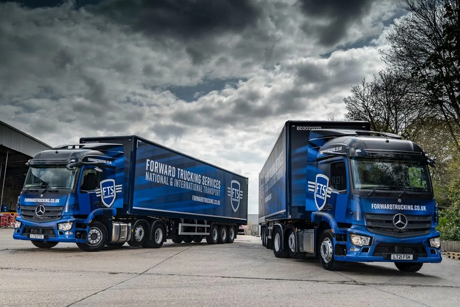 FTS curtainsider lorries wrapped by Wrap Cube