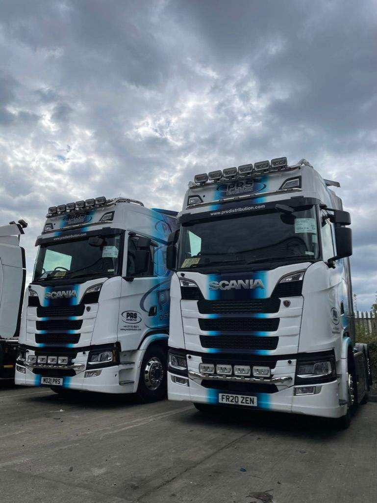 Wrapped lorry cabs