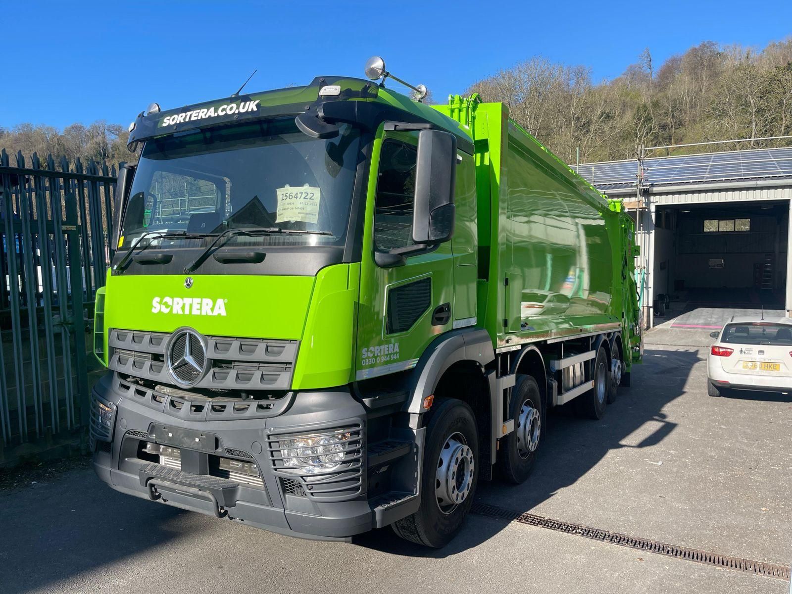 Sortera Mercedes refuse truck livery