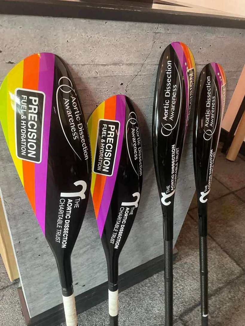 Printed rowing oars
