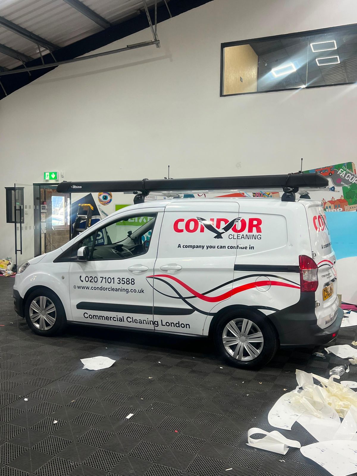 Condor Cleaning van sign writing