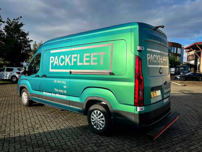 Packfleet delivery van wrap