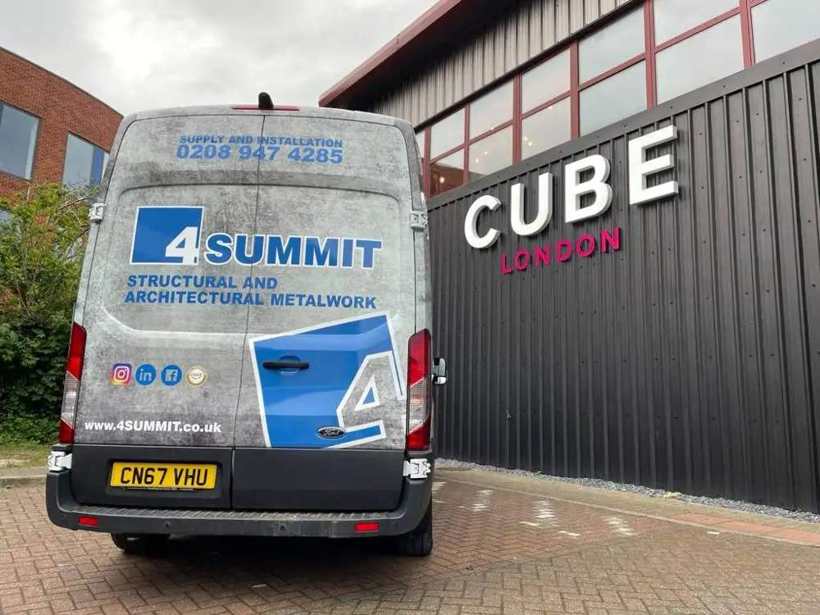 4 Summit structural metalwork van sign writing